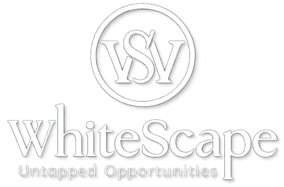 whitescape logo design with tagline