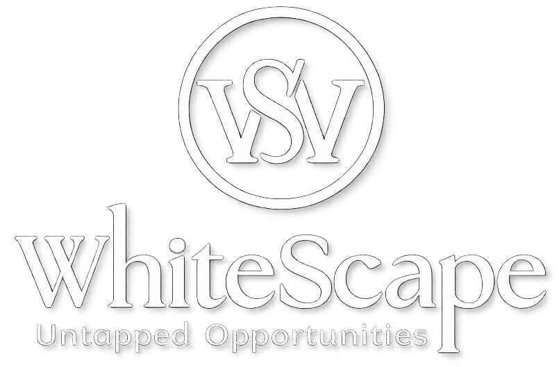whitescape logo design with tagline